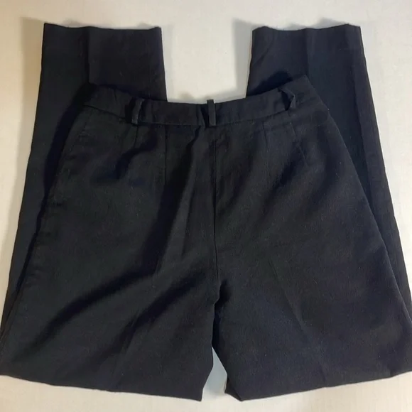 Talbots 100% Italian Wool Black Pants Made in USA Fully Lined‎ Trouser Size 4P - Picture 11 of 14
